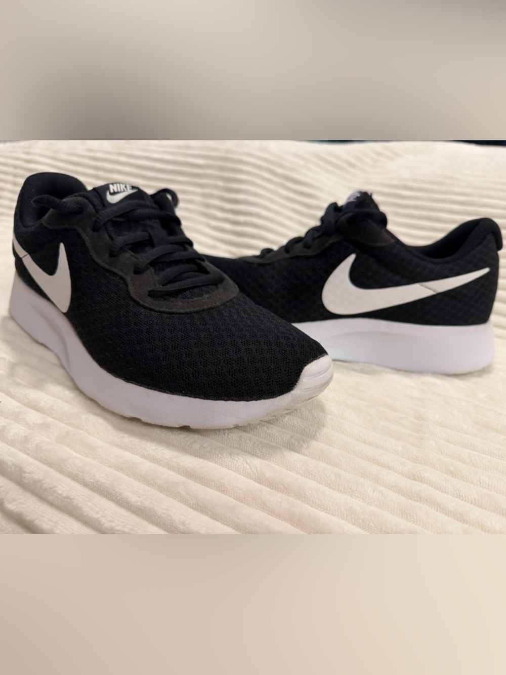 Nike Black and White Tanjun Sneakers